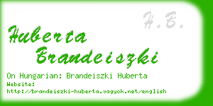 huberta brandeiszki business card